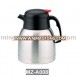 Double walled stainless steel vacuum coffee pot